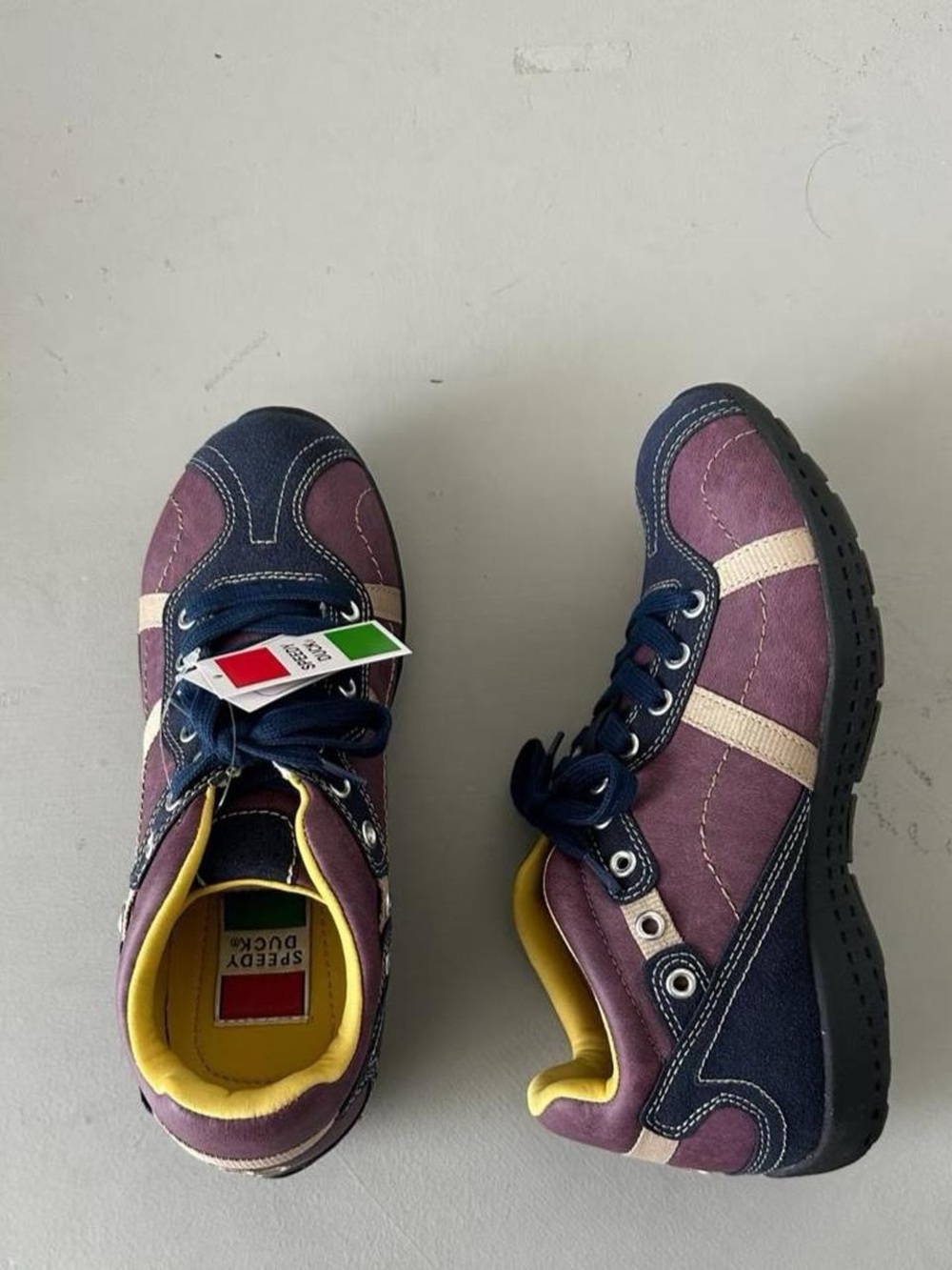 Japan brand Speedy Duck women Hiking Shoes sneakers in purple color